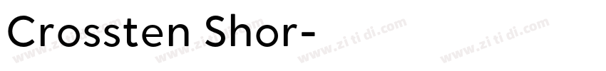 Crossten Shor字体转换 Crossten Shor字体转换